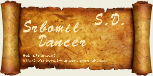 Srbomil Dancer vizit kartica